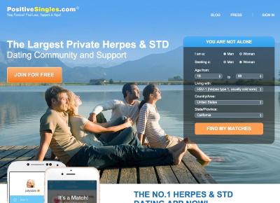 2023 best herpes dating site, PositiveSingles